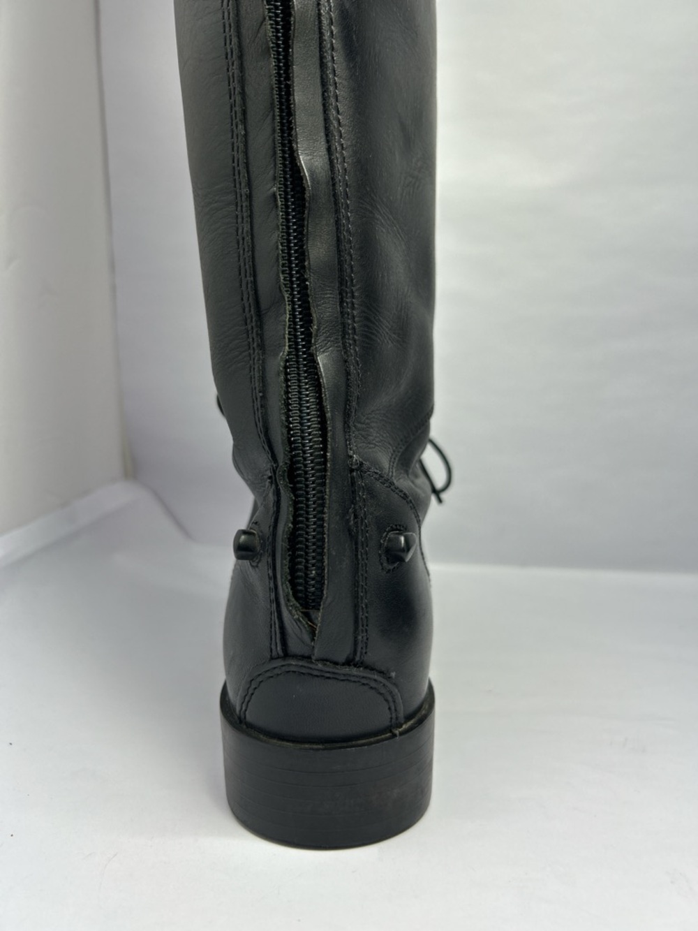 Ariat Heritage Contour Field Zip Tall Riding Boot Women 6.5 Slim Black Leather - Picture 8 of 13
